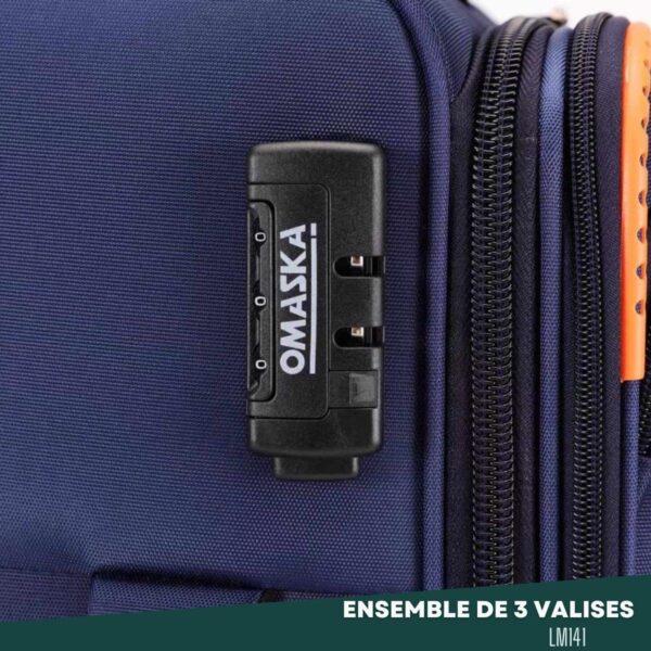 Ensemble de 3 valises de voyage OMASKA LM141 – Image 8