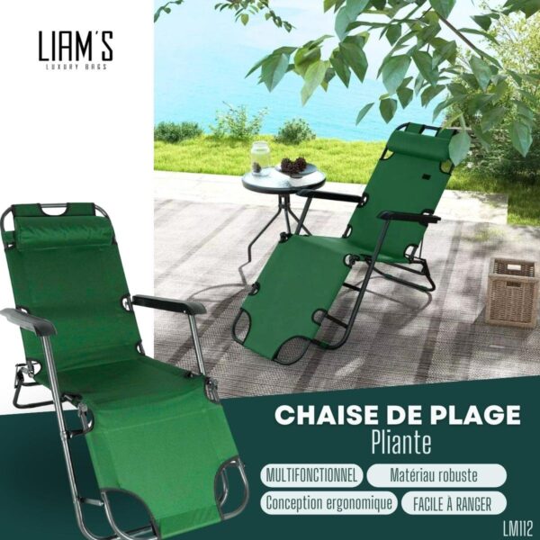 Chaise de plage pliante LM112 – Image 3
