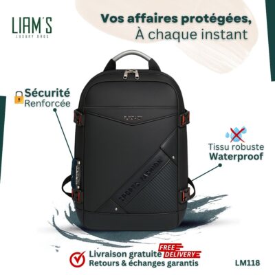 Sac à Dos Antivol, Robustesse & Ergonomie LM118