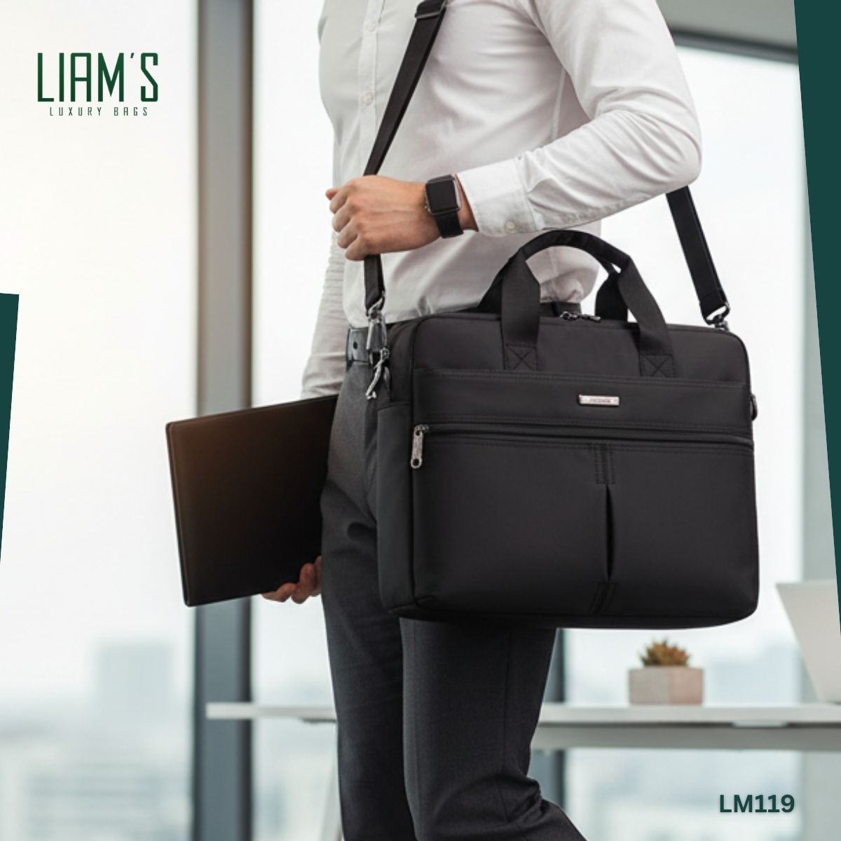 Sac pour PC 15.6" - Imperméable & Durable LM119 – Image 4