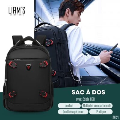 Sac à Dos avec Câble USB LM121