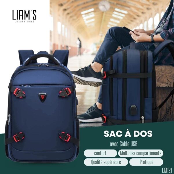 Sac à Dos avec Câble USB LM121 – Image 4