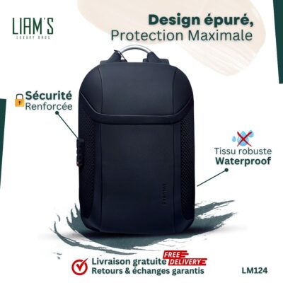 Sac à dos ergonomique antivol LM124