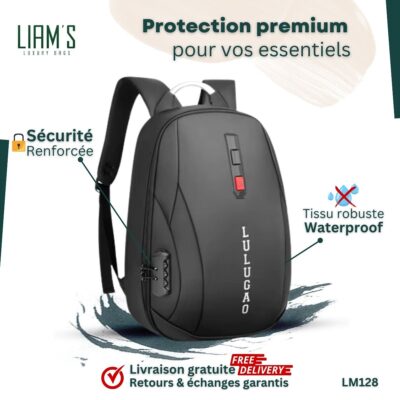 Sac à Dos Antivol, Robustesse & Ergonomie LM128