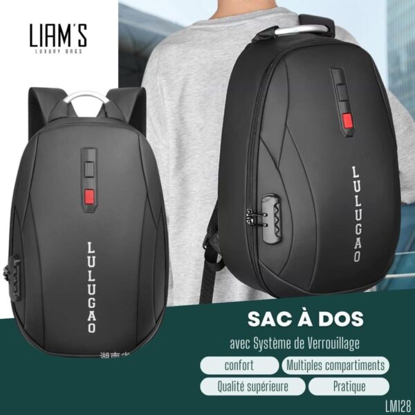Sac à dos avec Système de Verrouillage LM128 – Image 2