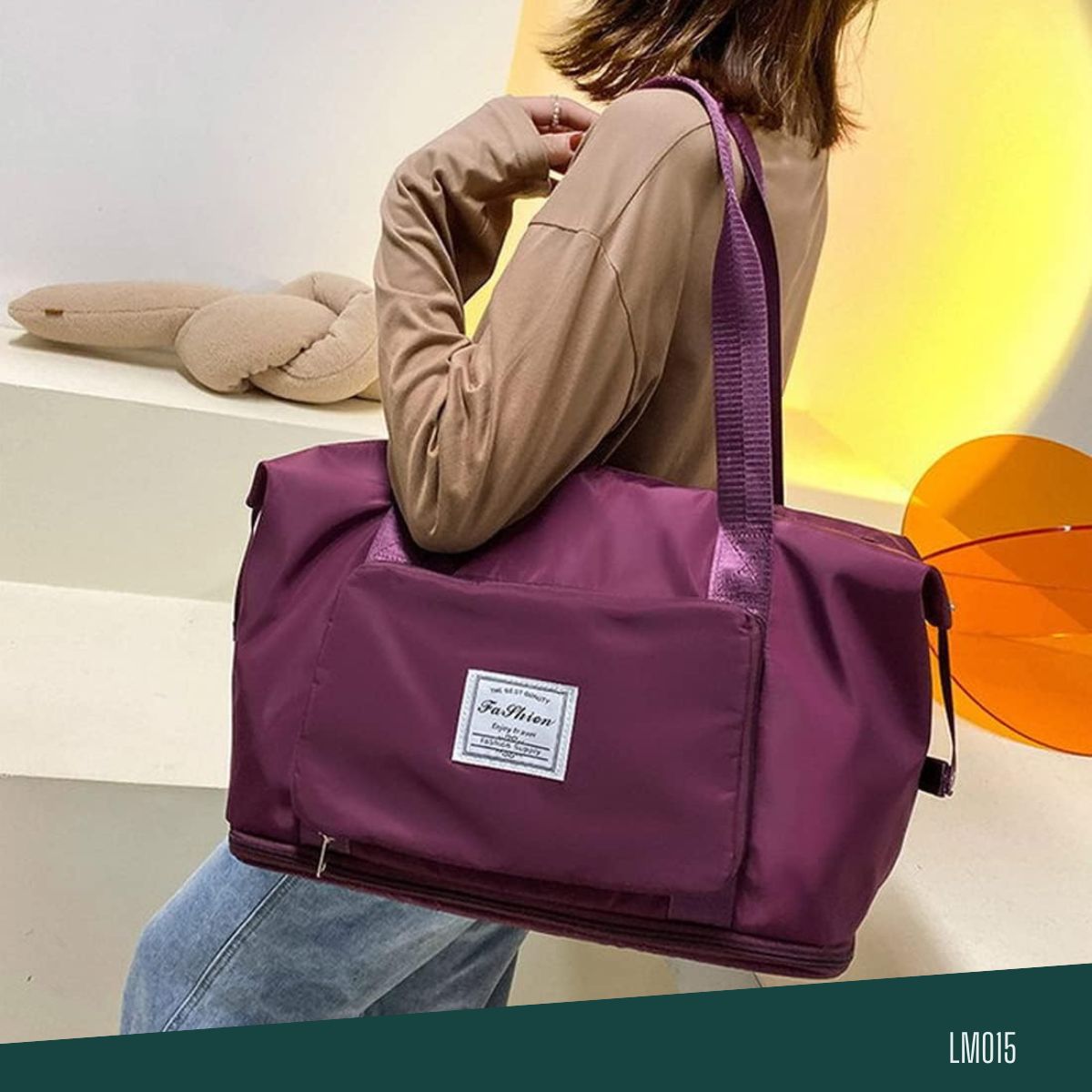 Sac de Voyage Pliable en Oxford LM015 – Image 3