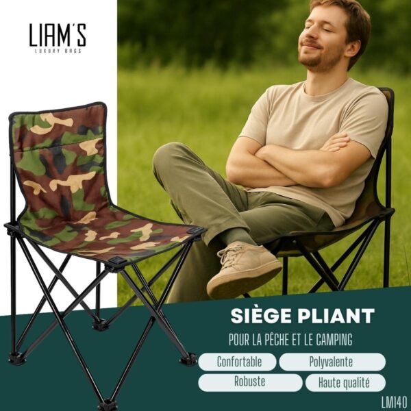 Siége pliant pour la Pêche et le Camping LM140