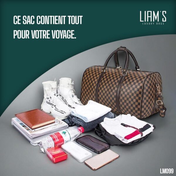 Sac de voyage élégant en cuir PU LM099 – Image 3