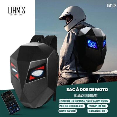 Sac à dos avec yeux LED avec Bluetooth  LM102
