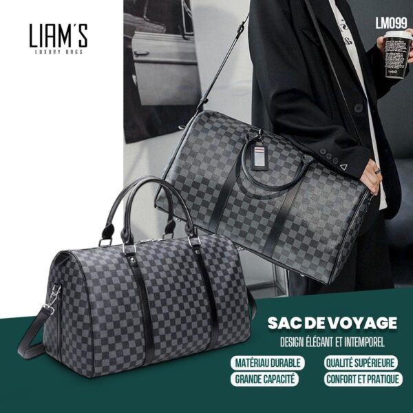 Sac de voyage élégant en cuir PU LM099 – Image 2