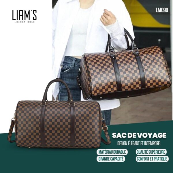 Sac de voyage élégant en cuir PU LM099