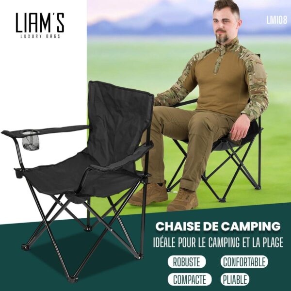 Chaise pliante confort de camping LM108