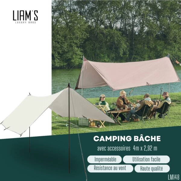 Camping Bâche avec accessoires LM148