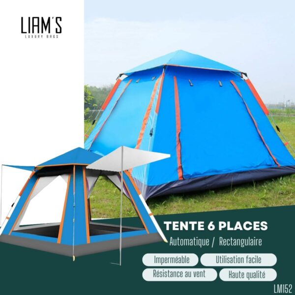 Tente rectangulaire 6 places Automatique LM152 – Image 2