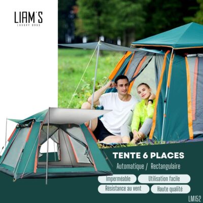 Tente rectangulaire 6 places Automatique LM152