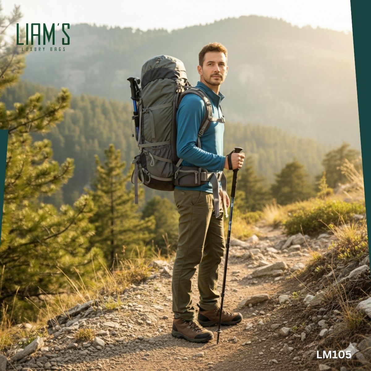 Sac à Dos Trekking Ergonomique & Imperméable LM105 – Image 8