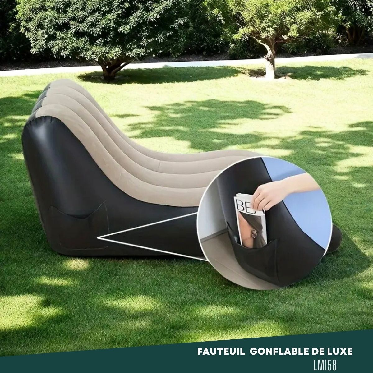 Fauteuil Gonflable de Luxe LM158 – Image 4