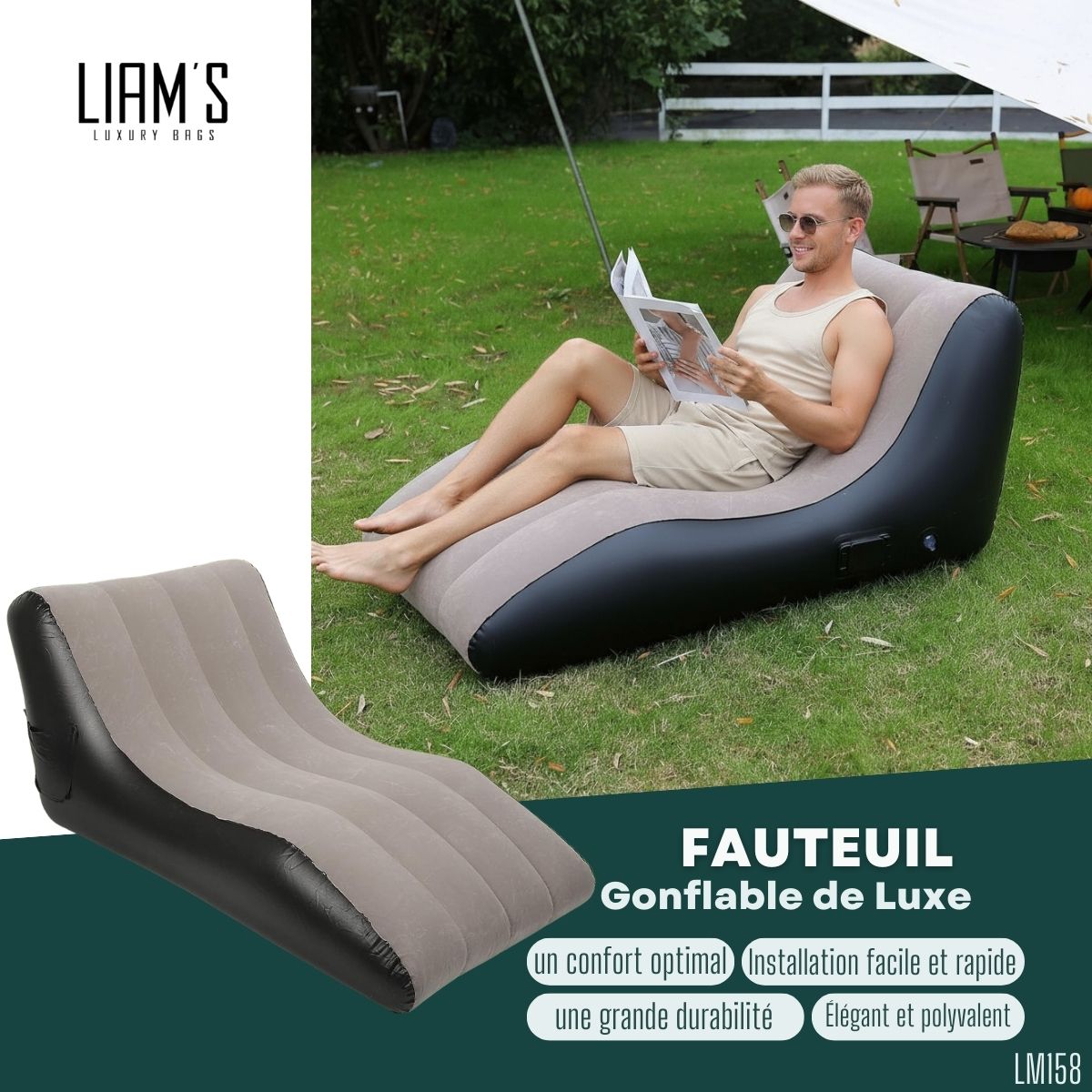 Fauteuil Gonflable de Luxe LM158