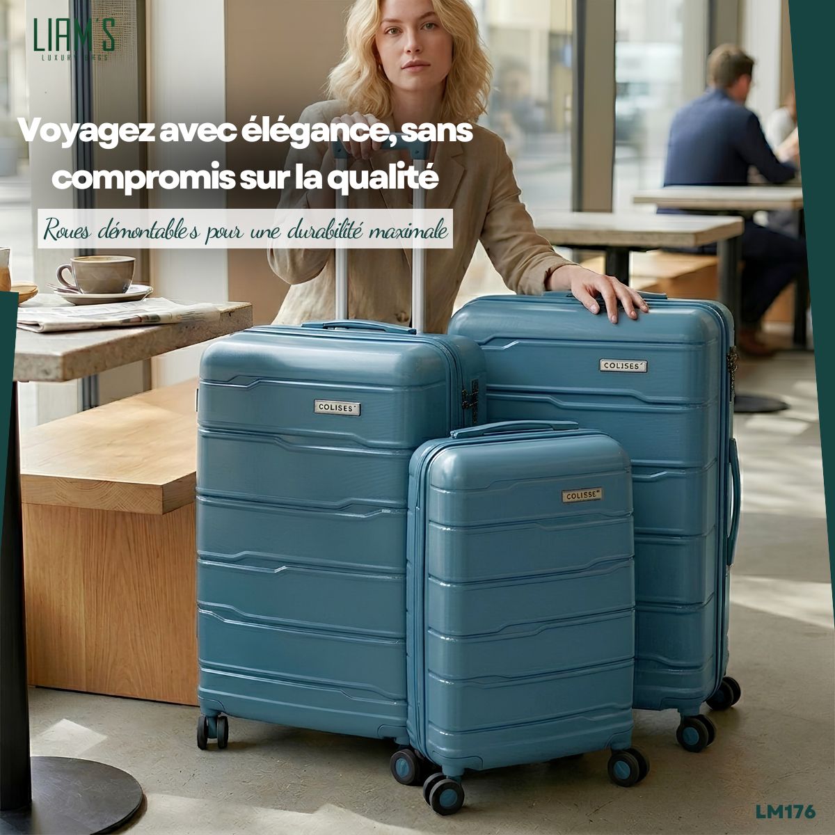 Set de 3 Valises Colisée Plus Incassables