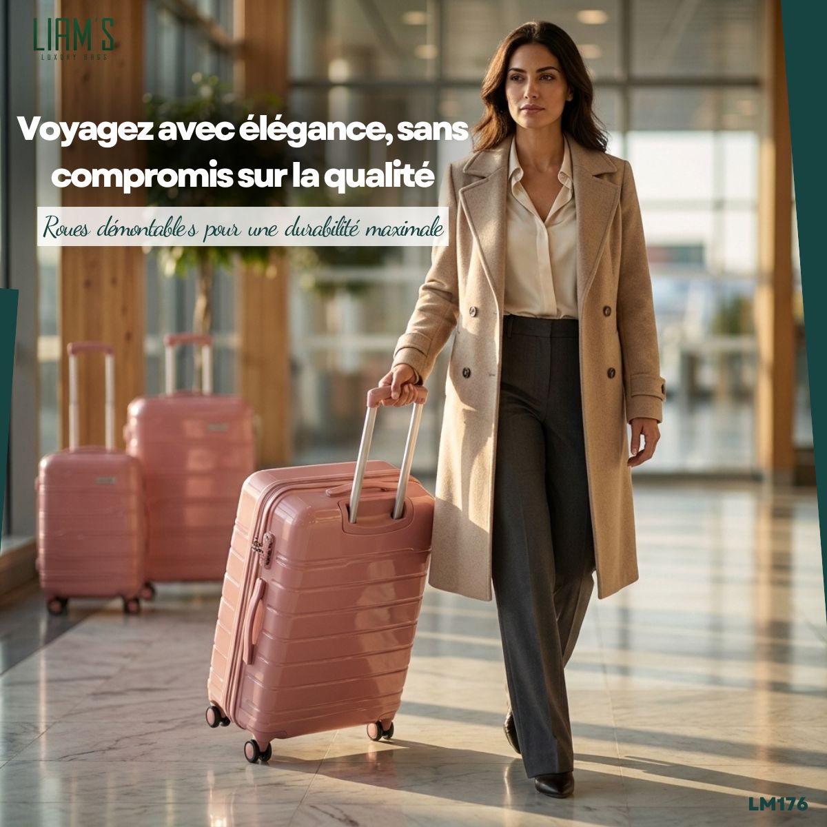 Set de 3 Valises Colisée Plus Incassables LM176