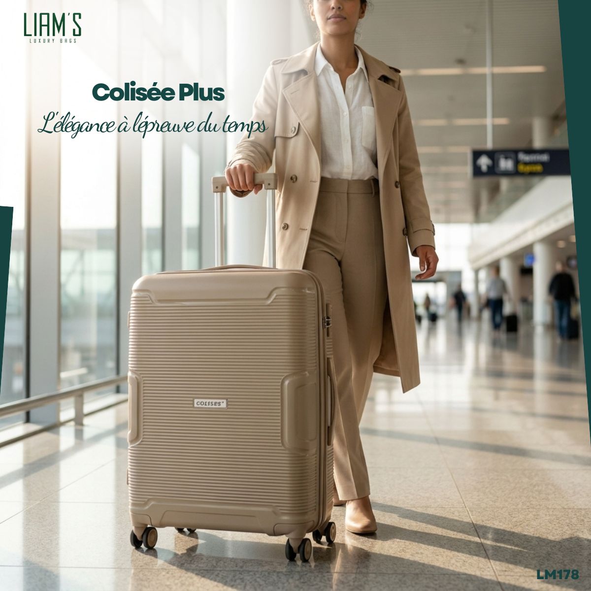 Set de 3 Valises Colisée Plus Incassables LM178