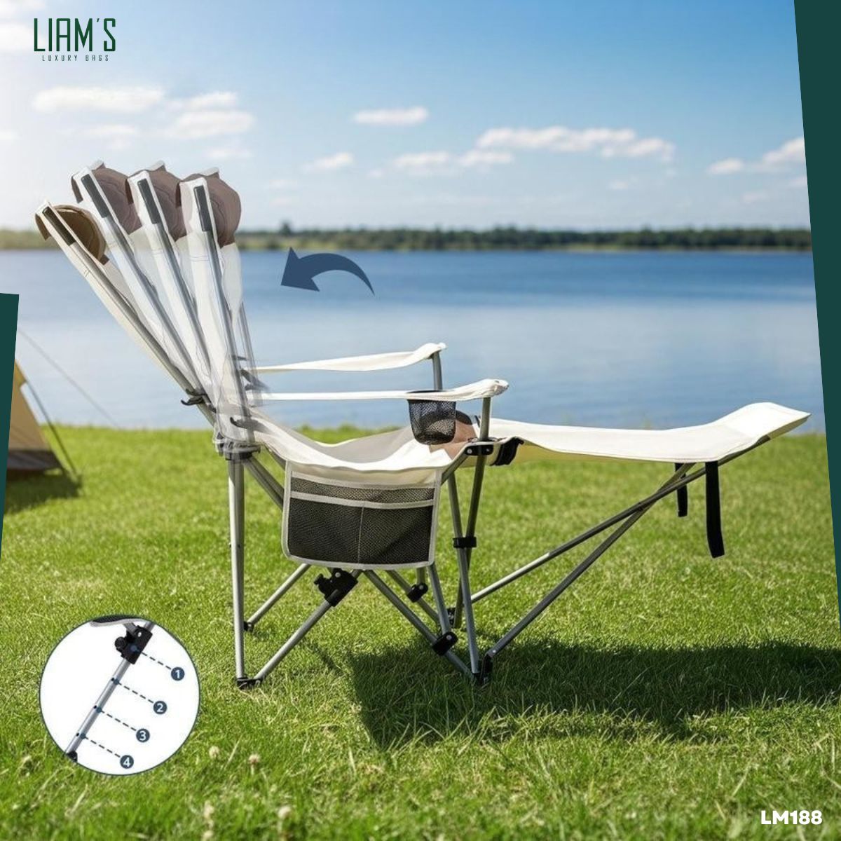 Chaise Longue de Camping Pliante LM188 – Image 4