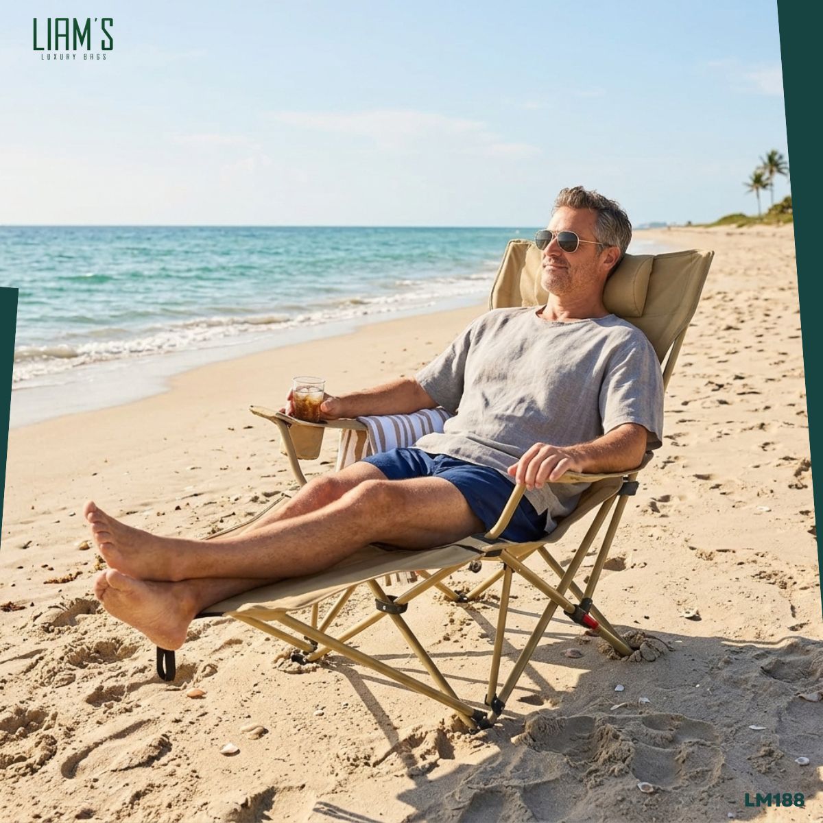 Chaise Longue de Camping Pliante LM188 – Image 2