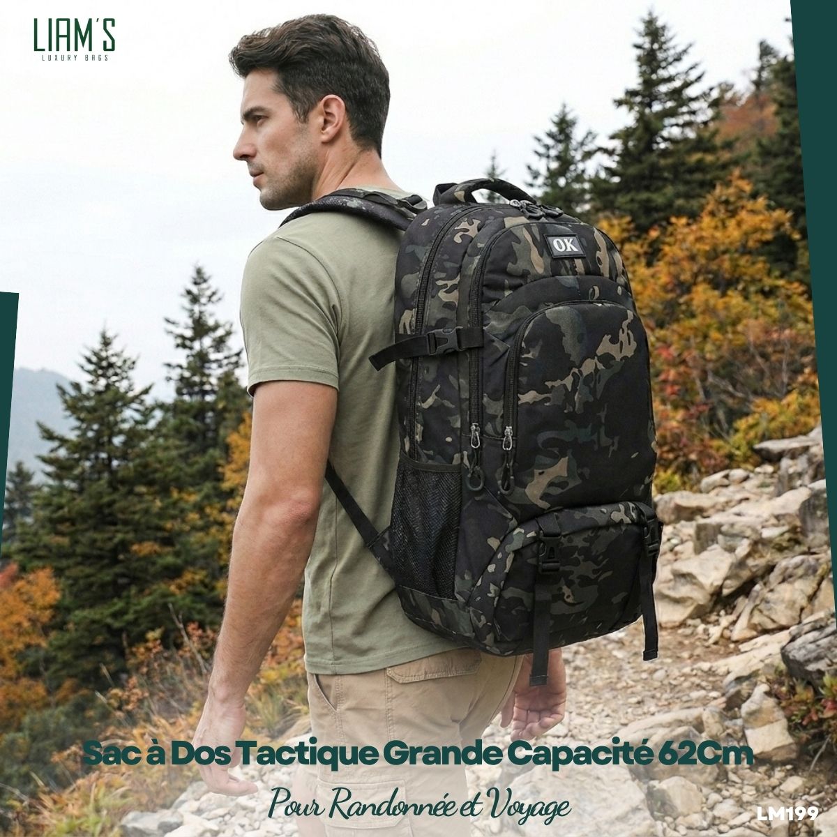 Sac à Dos Tactique Randonnée et Voyage LM199