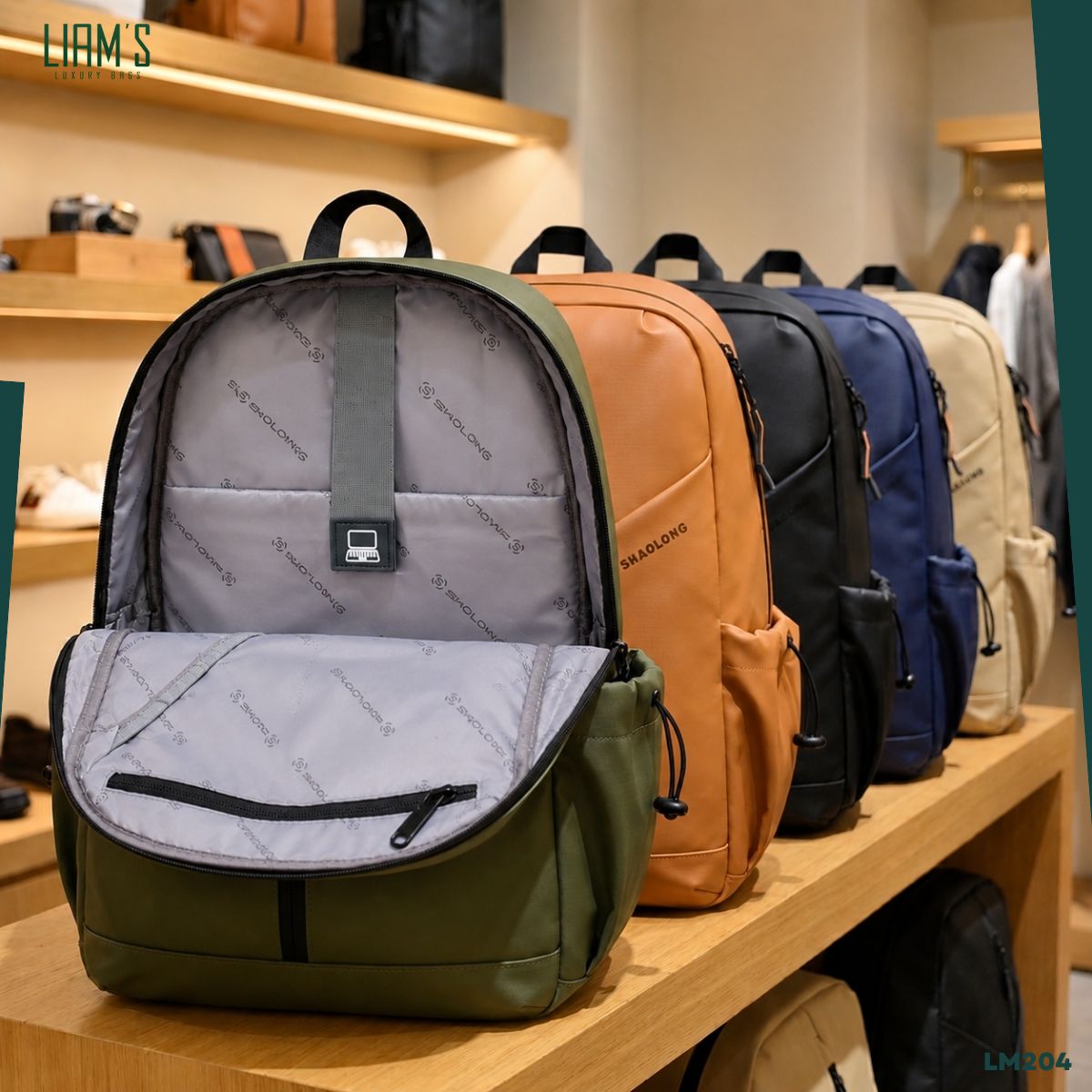 Sac à Dos SHAOLONG Minimaliste et Urbain LM204 – Image 6