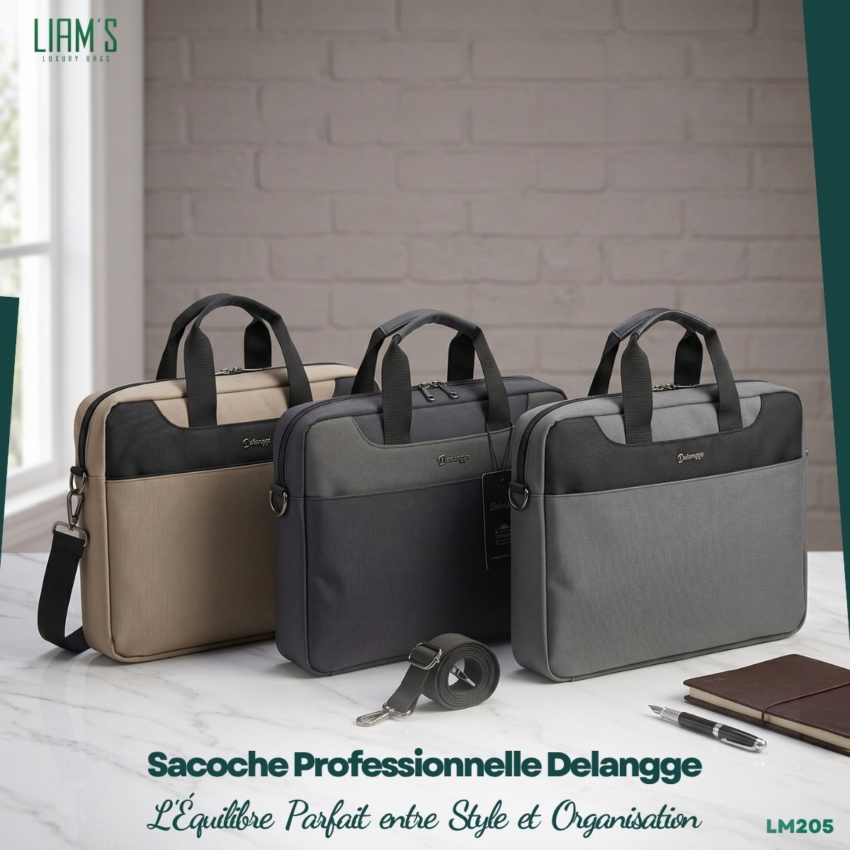 Sac Ordinateur Delangge Élégant & Organisé LM205