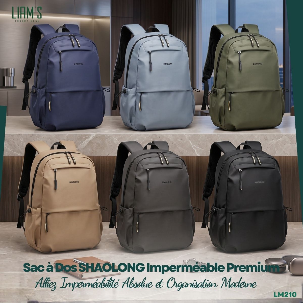 Sac à Dos SHAOLONG Imperméable Premium LM210