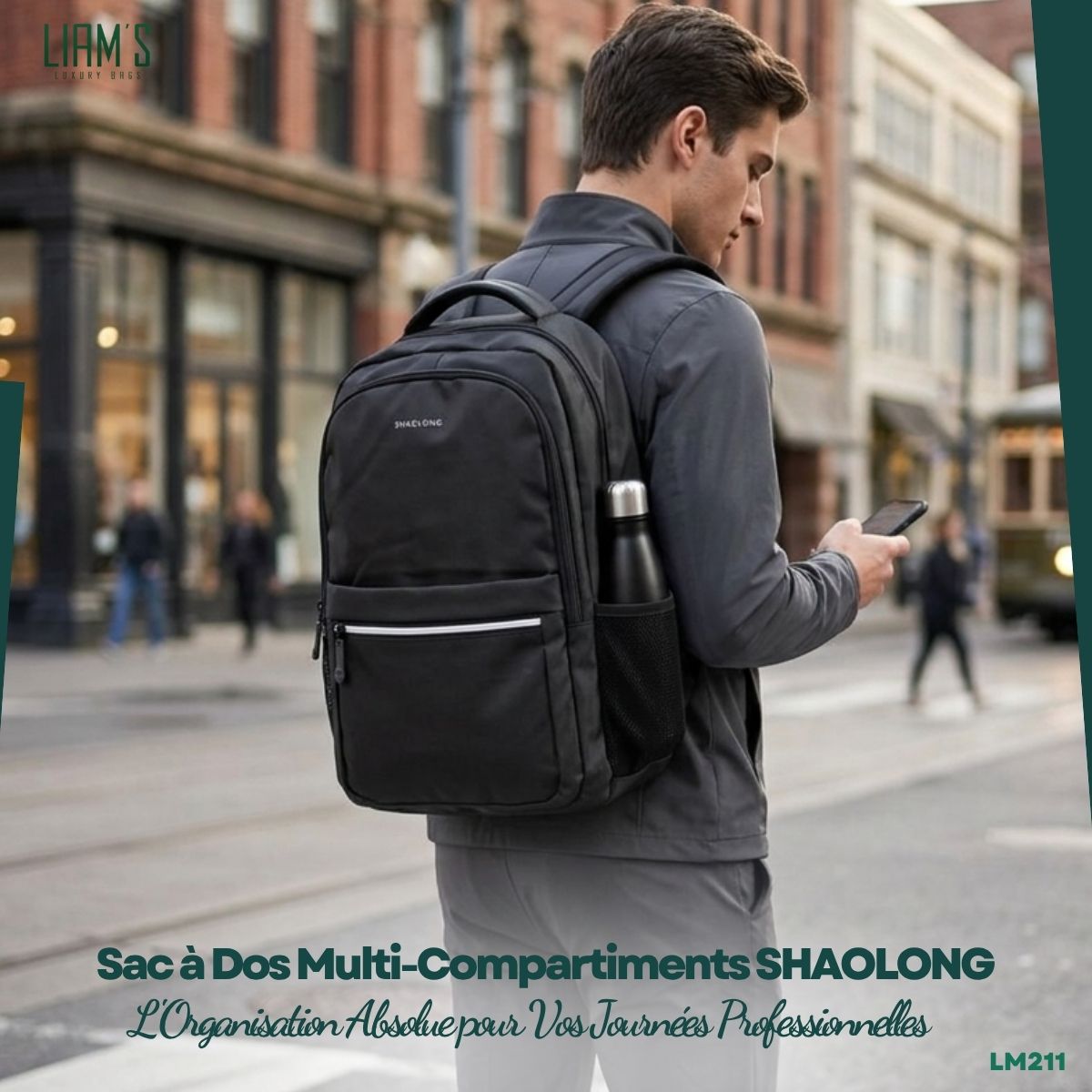 Sac à Dos SHAOLONG Multi-poches Business LM211
