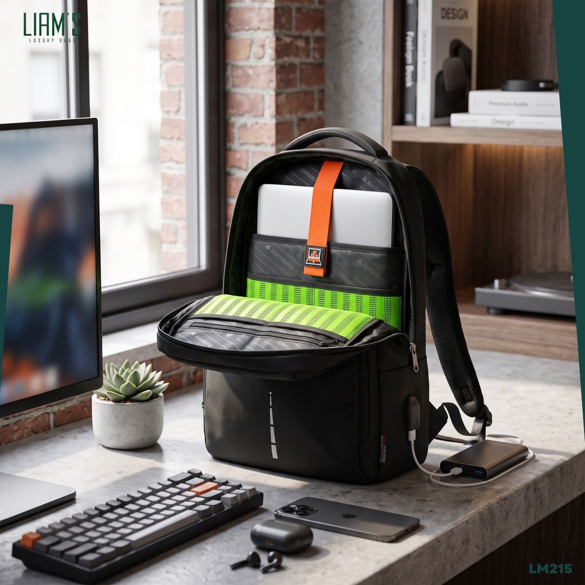 Sac à Dos BIAOWANG Ergonomique & Intelligent LM215 – Image 3