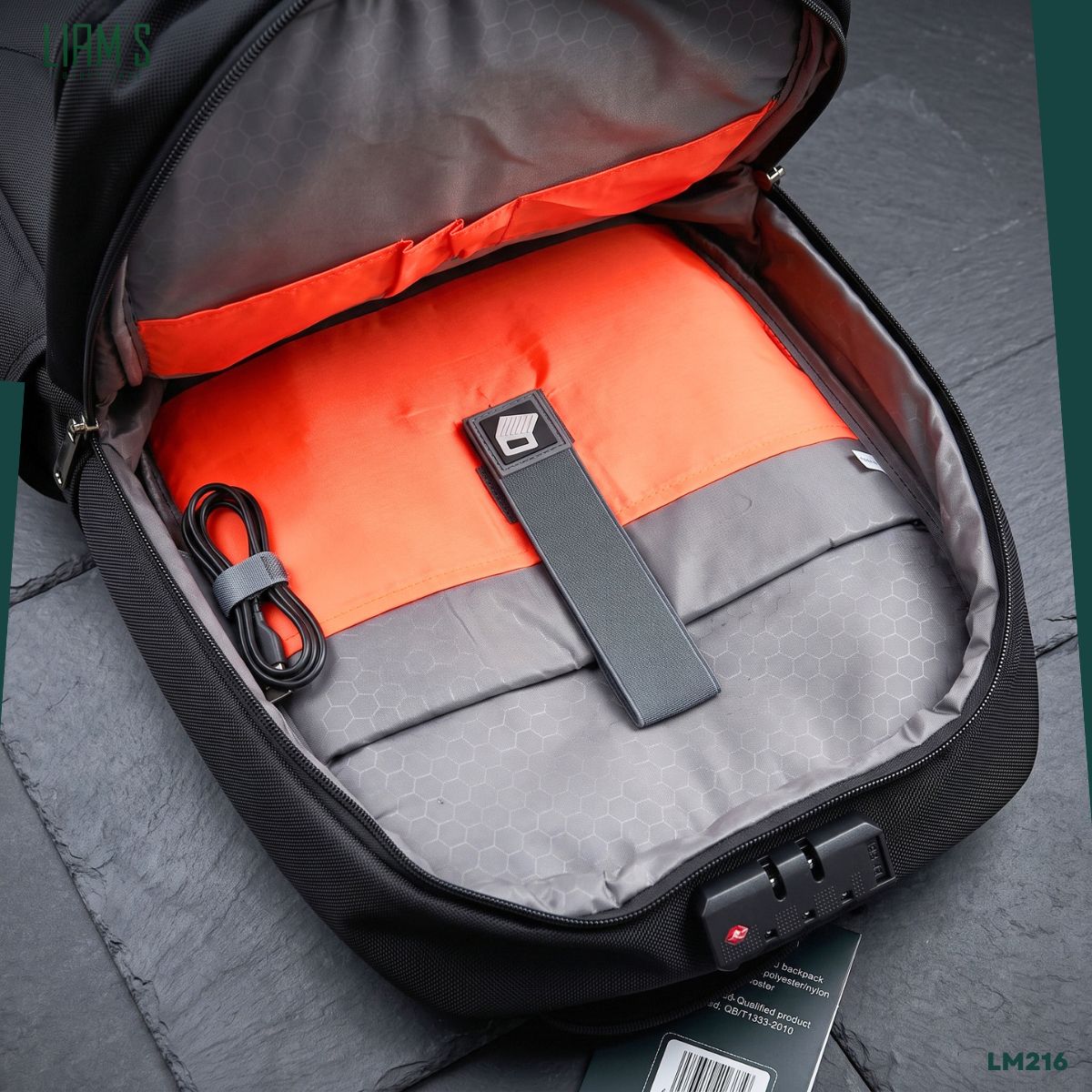 Sac à Dos Antivol LULUGAO Travel Premium LM216 – Image 6