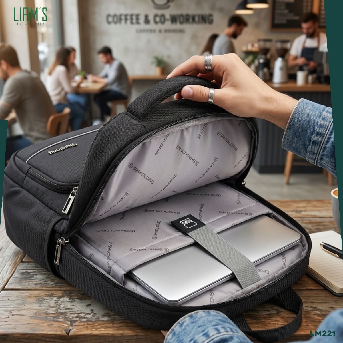 Sac à Dos PC Imperméable Shaolong LM221 – Image 3