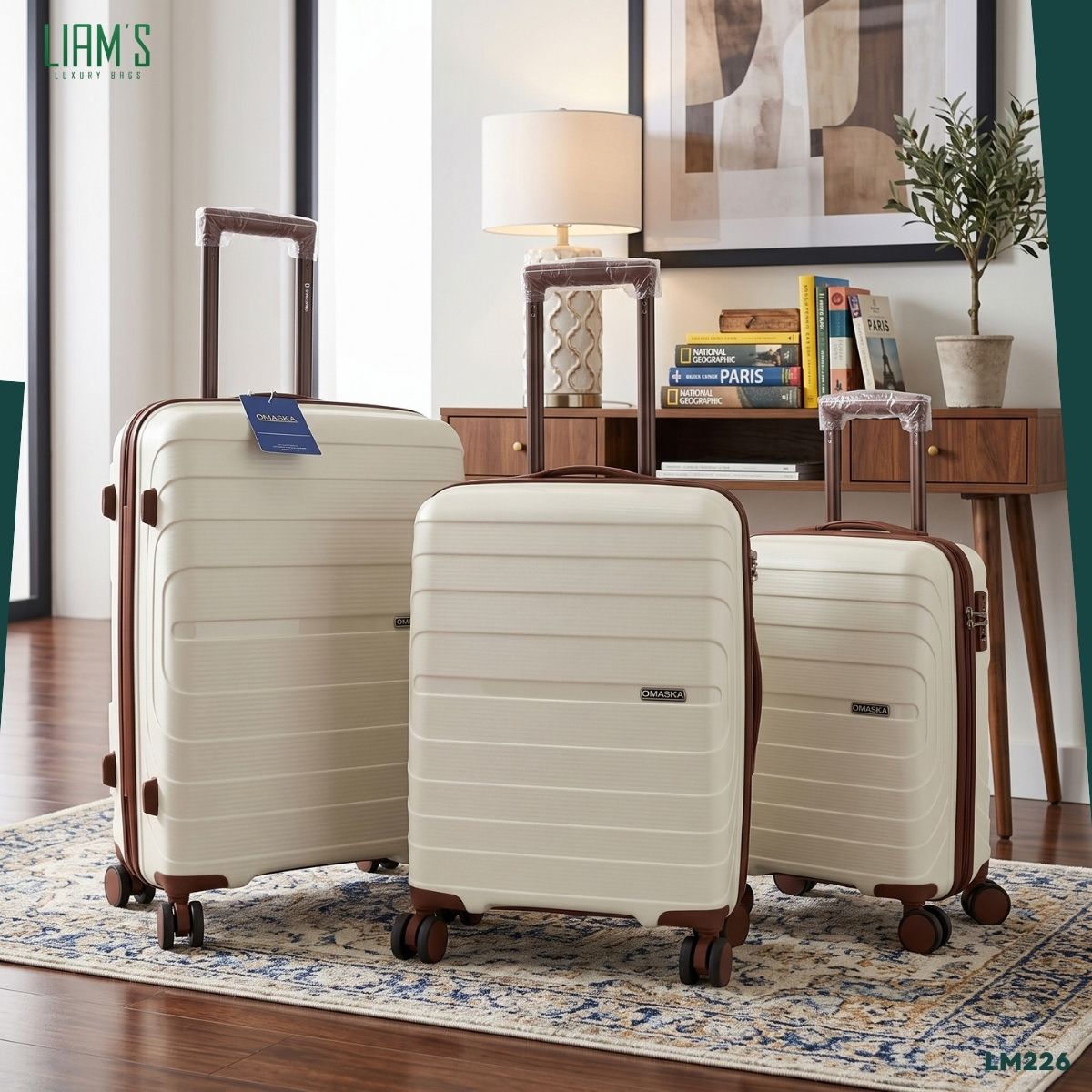 Set de 3 Valises OMASKA Incassables en PP LM226 – Image 7