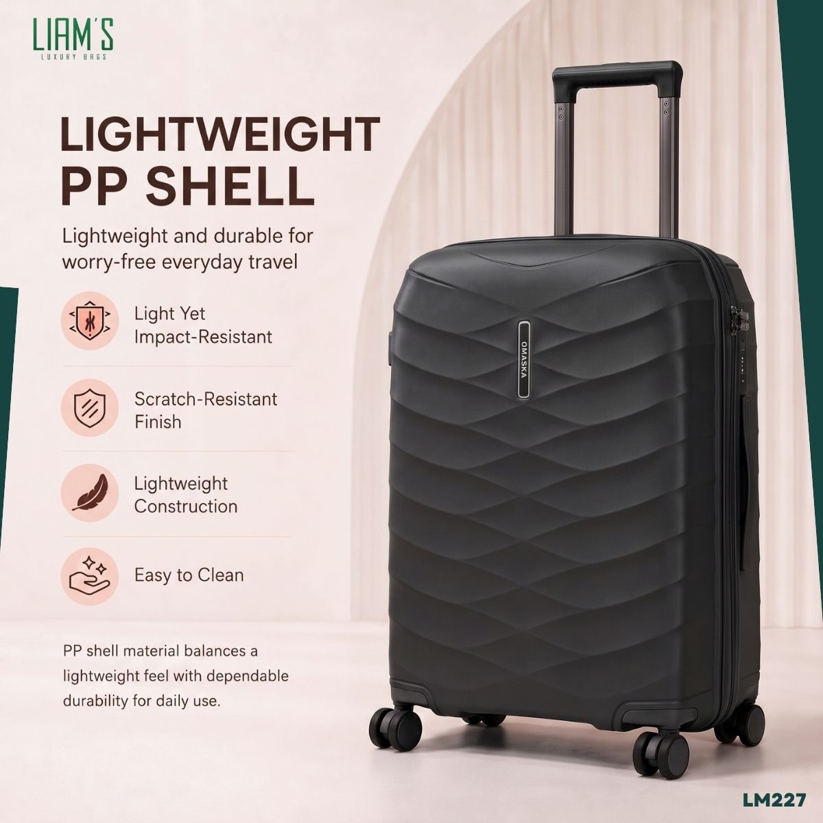 Set de 3 Valises OMASKA Incassables LM227 – Image 6