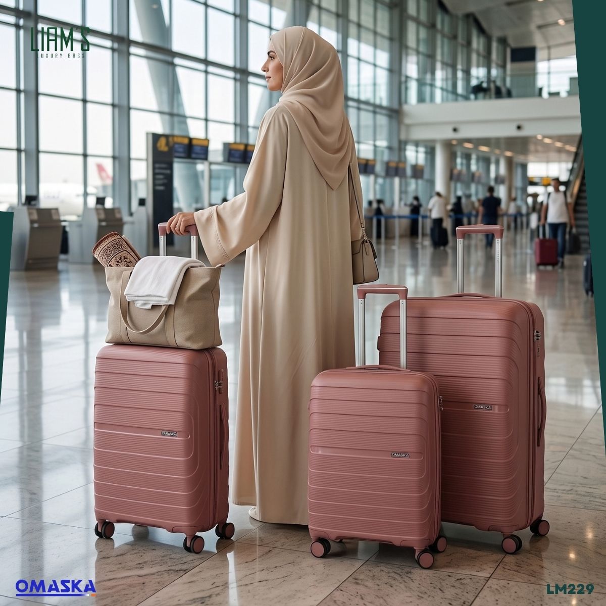 Pack 3 Valises OMASKA – Spécial Omra LM229 – Image 3