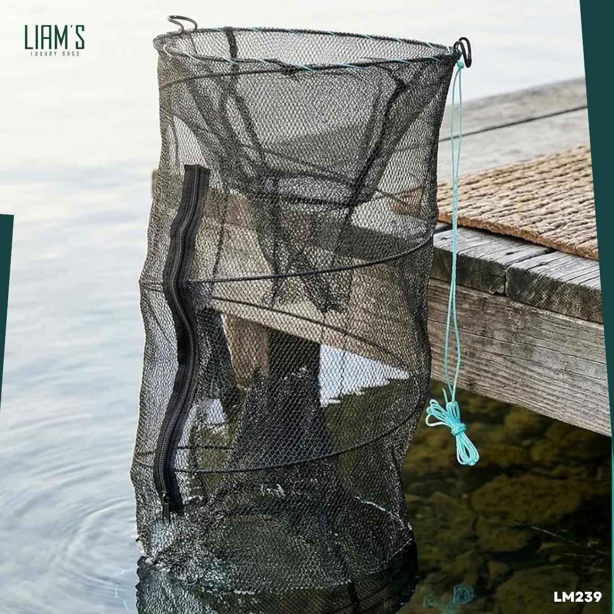 Piège de Pêche Pliable Cylindrique LM239 – Image 2